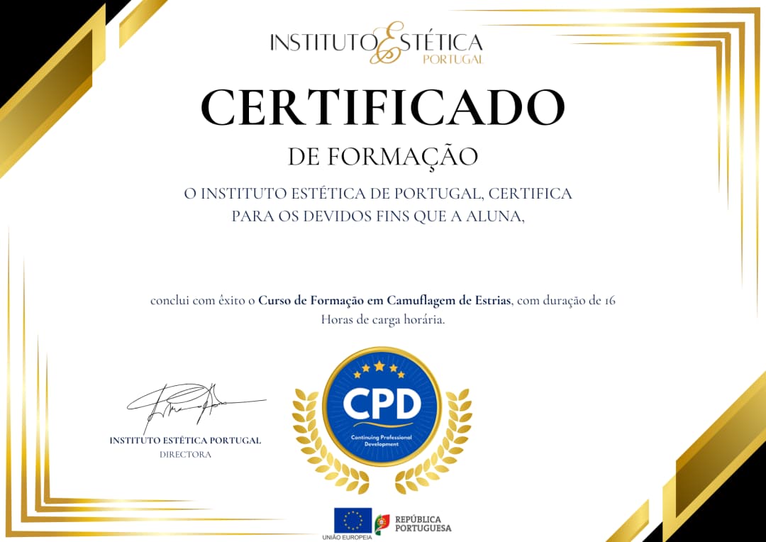 Certificado CPD — Instituto Estética Portugal